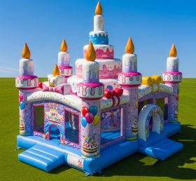 T5-2829 Castelos Infláveis com Tema de Aniversário