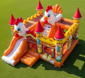 T5-2848 Castelos Infláveis com Tema de Galinha