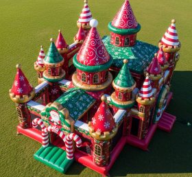 T5-2854 Castelos Infláveis com Tema de Natal
