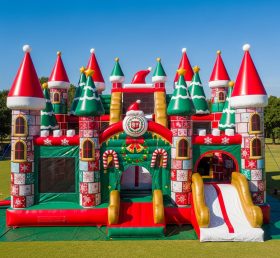 T5-2856 Castelos Infláveis com Tema de Natal