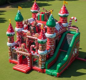 T5-2858 Castelos Insufláveis com Tema de Natal