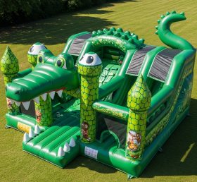 T5-2878 Castelos Infláveis com Tema de Crocodilo