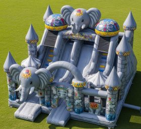 T5-2917 Castelos Infláveis com Tema de Elefante