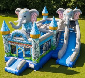T5-2919 Castelos Infláveis Tema Elefante