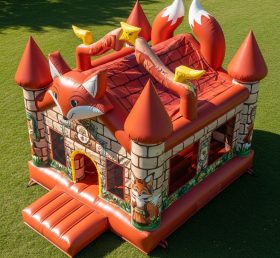 T5-2948 Castelos Infláveis Tema Raposa