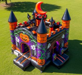 T5-2956 Castelos Infláveis com Tema de Halloween