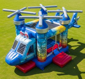 T5-2962 Castelos Infláveis com Tema de Helicóptero