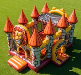 T5-2989 Castelo Inflável com Tema de Leão