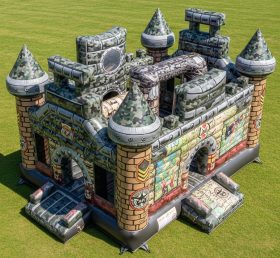 T5-3004 Castelo Inflável com Tema de Estilo Militar