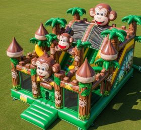 T5-3011 Castelos Insufláveis com Tema de Macaco