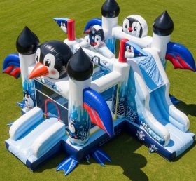 T5-3030 Castelos Infláveis com Tema de Pinguim