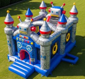 T5-3054 Castelos Infláveis com Tema de Robô