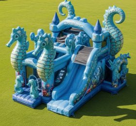 T5-3059 Castelos Infláveis com Tema de Cavalo-Marinho