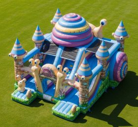 T5-3071 Castelos Infláveis com Tema de Caracol