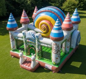 T5-3072 Castelos Infláveis com Tema de Caracol