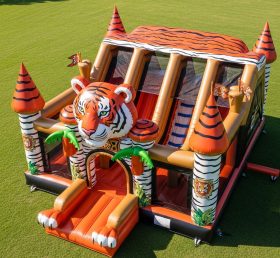 T5-3086 Castelos Infláveis com Tema de Tigre
