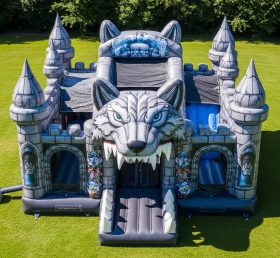 T5-3133 Castelos Infláveis com Tema de Lobo