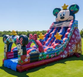 T8-9299 Escorrega Aquático Inflável com Tema Mickey & Minnie