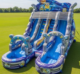T8-9306 Escorrega Aquático Inflável com Tema de Minions