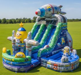 T8-9308 Escorrega de Água Inflável com Tema dos Minions