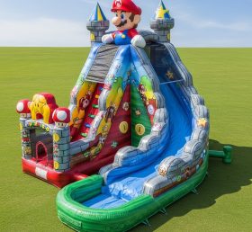 T8-9362 Escorrega Aquático Inflável com Tema Super Mario