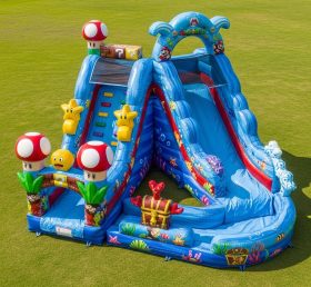 T8-9363 Escorregador Aquático Inflável Tema Super Mario
