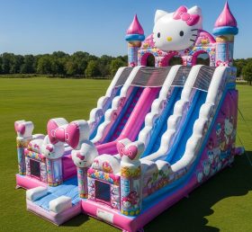 T8-9400 Escorrega Seco Inflável com Tema Hello Kitty
