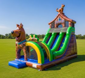 T8-9417 Escorregador Seco Inflável com Tema Scooby-Doo