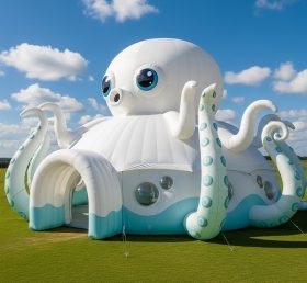 Tent1-6053 Estrutura Inflável Tema Oceano Polvo