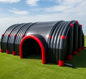 Tent1-6201 Túneis Infláveis Gigantes com Entrada em Túnel Preto