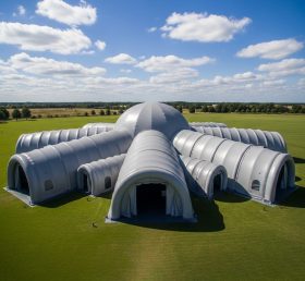 Tent1-6203 Tenda Modular Inflável em Forma de Domo com Túneis Múltiplos