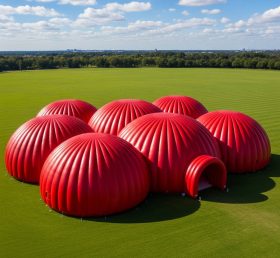 Tent1-6210 Cúpula Inflável Gigante Vermelha