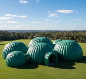 Tent1-6216 Cúpula Gigante Inflável Verde