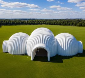 Tent1-6234 Cúpula Branca Agrupada Inflável