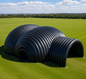 Tent1-6246 Túneis Infláveis em Forma de Cúpula Pretos