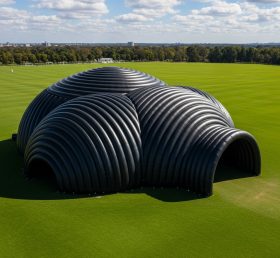 Tent1-6247 Cúpula Inflável Escultural Preta