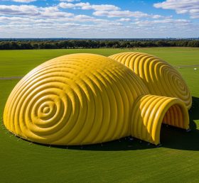 Tent1-6248 Domo Inflável Bolha Amarela Parque