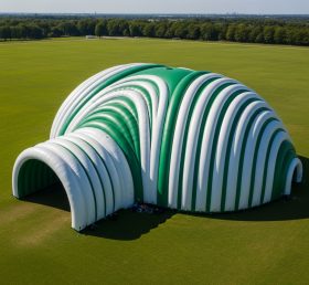 Tent1-6255 Tema Onda Verde Domo Inflável