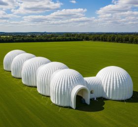 Tent1-6291 Tenda Inflável em Forma de Cúpula com Corredor