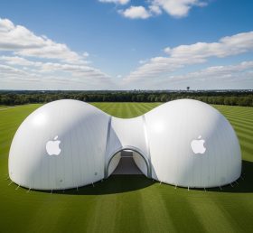 Tent1-6308 Tema do Logotipo da Apple Domo Inflável