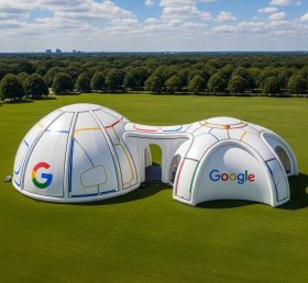 Tent1-6310 Pavilhão Inflável em Forma de Domo com Logotipo do Google