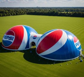 Tent1-6319 Cúpula Inflável Tema Pepsi