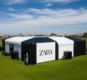 Tent1-6376 Preto e Branco Tenda Inflável Zara