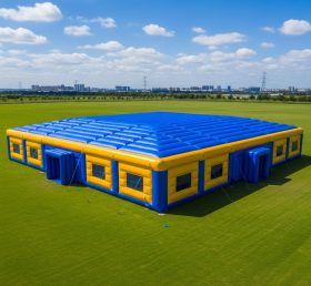 Tent1-6378 Tenda Inflável Azul e Amarela com Suporte de Ar