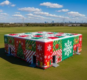 Tent1-6384 Pavilhão Inflável de Natal Vermelho Verde