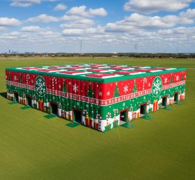 Tent1-6385 Pavilhão Inflável de Natal Vermelho Verde