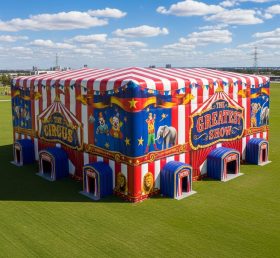Tent1-6389 Tenda Inflável Listrada de Circo