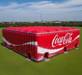Tent1-6391 Cubo Inflável Vermelho Coca Cola