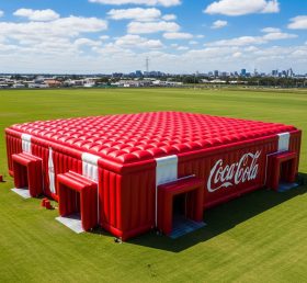 Tent1-6396 Tenda Inflável Vermelha e Branca Coca Cola