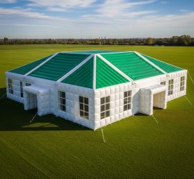 Tent1-6418 Tenda Inflável de Evento Verde e Branca